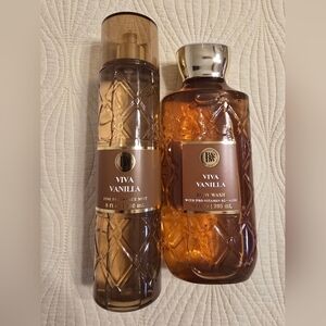NEW Bath & Body Works Viva Vanilla Body Wash and Mist Set
